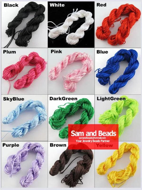 Chinese Knot Macrame Thread Cord Beading Bracelet 100% Nylon