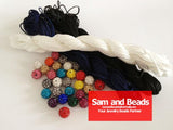 Chinese Knot Macrame Thread Cord Beading Bracelet 100% Nylon