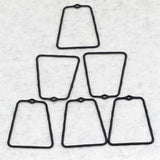 10pcs Trapezoid Pendant Charms for Necklace Diy Jewelry Making Findings