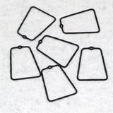 10pcs Trapezoid Pendant Charms for Necklace Diy Jewelry Making Findings