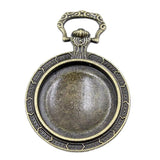 20mm Cabochons Dial Bronze Frame Settings, DIY Pendant Charm, 10pcs
