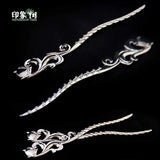 Alloy Hairpin Hair Sticks Long Thin Fox Slender Kanzashi Vintage Hairpin