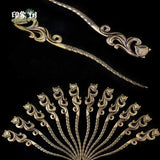 Alloy Hairpin Hair Sticks Long Thin Fox Slender Kanzashi Vintage Hairpin