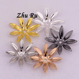 10pcs/lot 21mm Chrysanthemum Flower Base Shape Jewelry Findings