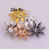 10pcs/lot 21mm Chrysanthemum Flower Base Shape Jewelry Findings
