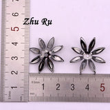 10pcs/lot 21mm Chrysanthemum Flower Base Shape Jewelry Findings