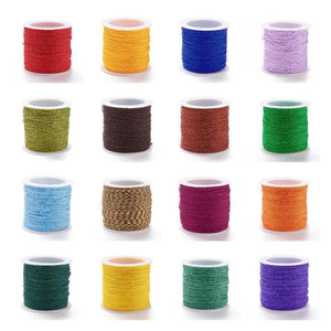 0.8mm Nylon Cord Thread Chinese Knot Macrame Cord Bracelet Braided String