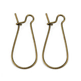 200pcs French Style Kidney Ear Wire Earring Hook Findings