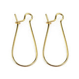 200pcs French Style Kidney Ear Wire Earring Hook Findings