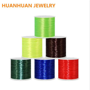 Round Elastic Line Transparent Beading Cord String Necklace