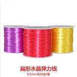 Round Elastic Line Transparent Beading Cord String Necklace