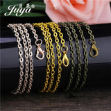 5pcs Zinc Alloy Chain with Lobster Clasps for Necklace DIY Jewelry Making