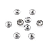 100pcs 4mm 6mm Stainless Steel Bead Caps for Jewelry Making DIY Bracelet