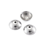 100pcs 4mm 6mm Stainless Steel Bead Caps for Jewelry Making DIY Bracelet