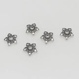 50pcs Heart Flower Bead Caps 13.5mm - DIY Jewelry Findings