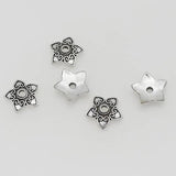50pcs Heart Flower Bead Caps 13.5mm - DIY Jewelry Findings