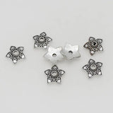 50pcs Heart Flower Bead Caps 13.5mm - DIY Jewelry Findings