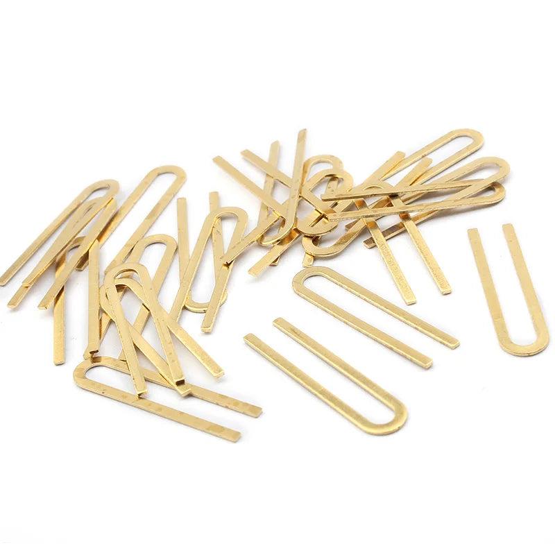 30pcs Raw Brass U Shaped Charms Pendant for DIY Earrings Jewelry Making