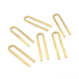 30pcs Raw Brass U Shaped Charms Pendant for DIY Earrings Jewelry Making