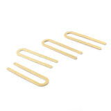 30pcs Raw Brass U Shaped Charms Pendant for DIY Earrings Jewelry Making