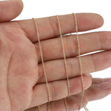 2M Stainless Steel Plated Cross Flat Chain for DIY Jewelry Making