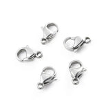 100Pcs Silver Plated Lobster Clasp Hooks for Jewelry Making