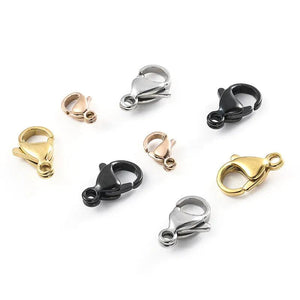 100Pcs Silver Plated Lobster Clasp Hooks for Jewelry Making