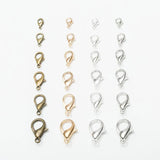 100Pcs Silver Plated Lobster Clasp Hooks for Jewelry Making