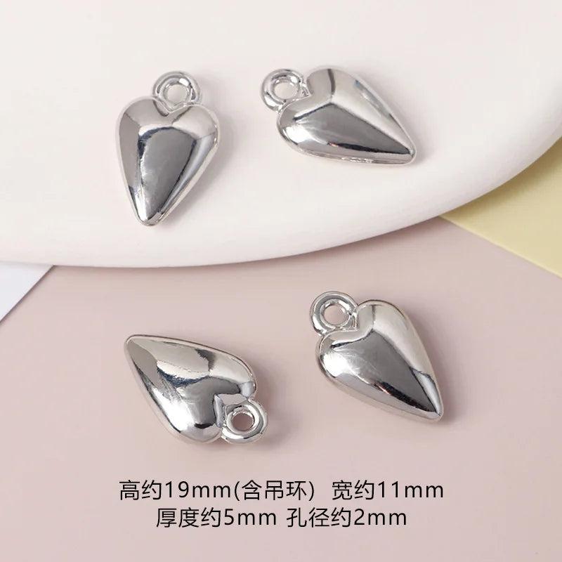 10pcs Silver Pendant Charms for Jewelry Making