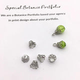 100pcs Vintage Flower Pendants for DIY Jewelry Making