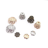100pcs Vintage Flower Pendants for DIY Jewelry Making