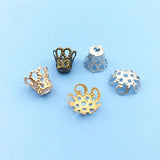 100pcs Vintage Flower Pendants for DIY Jewelry Making