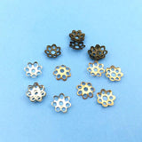 100pcs Vintage Flower Pendants for DIY Jewelry Making