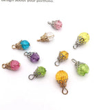 100pcs Vintage Flower Pendants for DIY Jewelry Making