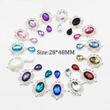 10Pcs Crystal Rhinestone Brooch DIY Wedding Invitation Decoration