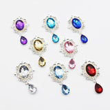 10Pcs Crystal Rhinestone Brooch DIY Wedding Invitation Decoration