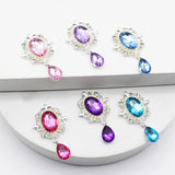 10Pcs Crystal Rhinestone Brooch DIY Wedding Invitation Decoration