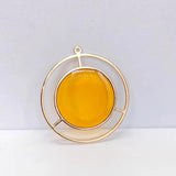 Clear Resin Eardrop Pendant Charms Necklace 10pcs