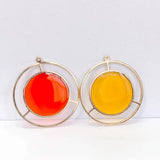 Clear Resin Eardrop Pendant Charms Necklace 10pcs