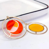 Clear Resin Eardrop Pendant Charms Necklace 10pcs
