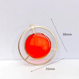 Clear Resin Eardrop Pendant Charms Necklace 10pcs