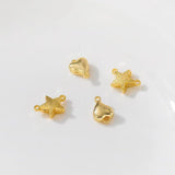 Copper Magnetic Clasps Heart Star Magnet Buckle 2pcs