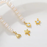 Copper Magnetic Clasps Heart Star Magnet Buckle 2pcs