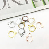 12x15mm Copper Round French Earring Hook Clasp for Jewelry Making