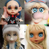 12 Pairs Doll Eyes Chips 14mm Thin Glass Eye for Blythe Doll DIY Jewelry Making