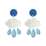Rainy Clouds Acrylic Earrings DIY Accessories Material