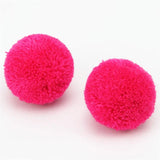 50pcs 30mm Fluffy Pompons Balls DIY Craft Sewing Jewelry Finding