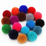 50pcs 30mm Fluffy Pompons Balls DIY Craft Sewing Jewelry Finding