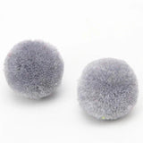 50pcs 30mm Fluffy Pompons Balls DIY Craft Sewing Jewelry Finding