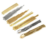 24K 2PCS Chain Tassel Earrings Making DIY Necklace Jewelry